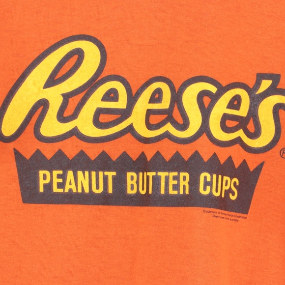Vintage 90s Reeses Peanut But Cups T Shirt Orange - Picture 4 of 9